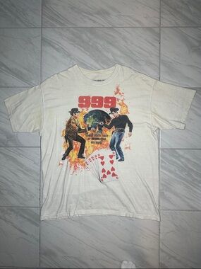 Juice wrld Graphic 999 Short Sleeve Tee in Off-White